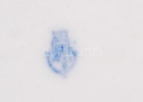 Búgócsigával játszó gyermeket ábrázoló kézzel festett jelzett Zsolnay porcelán figura hibátlan állap...