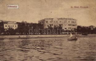 Crikvenica, Grand Hotel Miramare, boat (EB)