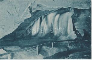 Dobsiná, ice cave, waterfall, Dobsinai jégbarlang, Vízesés, Fejér Endre kiadása