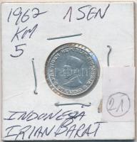 Indonézia / Irian Barat 1962. 1s &quot;Mohammed Ahmad Sukarno&quot; T:1 &lt;br/&gt;Indonesia / Irian Barat 1962. 1 Sen &quot;Mohammed Ahmad Sukarno&quot; C:UNC