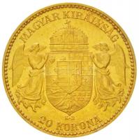 1893KB 20K Au "Ferenc József" Körmöcbánya, kis király veret (6.79g/0.900) T:2,2-
Hungary 1...