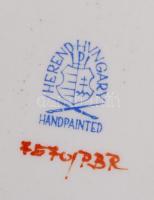 Herendi PBR mintás kis cipő, kézzel festett, jelzett, hibátlan, 10×5 cm