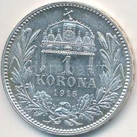 1916KB 1K Ag "Ferenc József" T:1,1-
Unger III.: 1495., Adamo K5.1, Huszár 2204