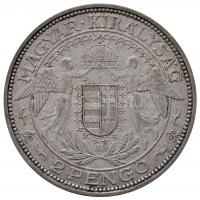 1935. 2P Ag "Madonna" T:2-
Unger: 1511., Adamo P7