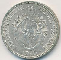 1936. 2P Ag "Madonna" T:2,2-
Unger: 1511., Adamo P7