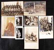 cca 1910-1930 8 db katonai fotó / military photos