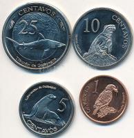 Galapagos-szigetek 2008. 1c-25c (4xklf) T:1
Galapagos Islands 2008. 1 Centavos - 25 Centavos (4xdiff...