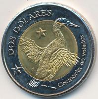 Galapagos-szigetek 2008. 2$ T:1 Galapagos Islands 2008. 2 Dollars C:UNC