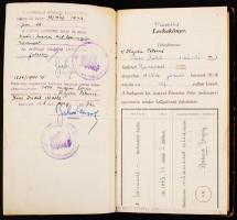 1943 Leckekönyv a Budapesti kir. magyar Pázmány Péter tudományegyetem bölcsészettudományi karáról. T...