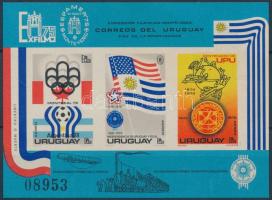 Bélyegkiállítás: Olimpia vágott blokk, Stamp Exhibition: Olympics imperforated block