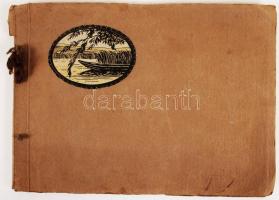 cca 1900, 100 db litho kép albumban, vegyes mintával (virág, kutya, gyümölcs, stb.) /
cca 1900, 100 ...