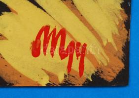 Mgy jelzéssel: Tánc. Vegyes technika, papír, üvegezett kerteben, 36×25 cm