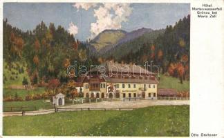 Grünau bei Mariazell, Hotel Marienwasserfall; Selbst-Verlag 'Heimatland' s: Otto Stoitzner (EK)