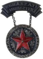 1951. "Kohászati Miniszter / Sztálin Vasmű Emlékérem" ezüstözött Br kitüntetés T:1-,2 Hungary 1951. "Metallurgical Minister / Stalin Ironworks Medal" silver plated bronze decoration C:AU,XF