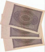 Német Birodalom / Weimari Köztársaság 1923. 100.000M (3x) egymás utáni sorszámmal T:I-
Germany / Wei...