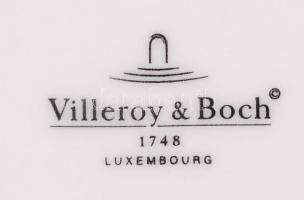 Villeroy & Boch 6 db fehér mázas teás csésze és alj, jelzett, hibátlan