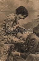 41 db RÉGI vegyes, főként művész és hölgy motívumú képeslap, pár fotó  / 41 old mixed, mostly art an...