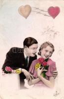 41 db RÉGI vegyes, főként művész és hölgy motívumú képeslap, pár fotó  / 41 old mixed, mostly art an...