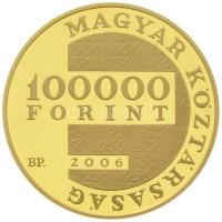 2006. 100.000ft Au "Az 1956-os magyar forradalom és szabadságharc 50. évfordulója" (20.946g/0.986/38.61mm) T:PP Hungary 2006. 100.000 Forint "50th Anniversary of the 1956 Hungarian Revolution and War of Independence" (20.946g/0.986/38.61mm) C:PP Adamo EM207