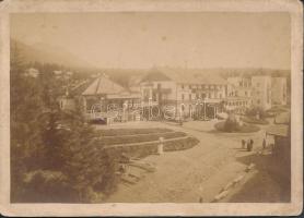 cca 1870-1880 Divald Károly: Kárpátok (Új-Tátrafüred), keményhátú fotó, 16x12 cm / cca 1870-1880 Károly Divald: Carpathians, The High Tatras, Novy Smokovec, hard-backd photo, 16x12 cm