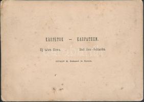 cca 1870-1880 Divald Károly: Kárpátok (Új-Tátrafüred), keményhátú fotó, 16x12 cm /
cca 1870-1880 Kár...