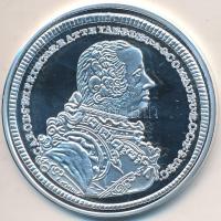 Magyar tallérok utánveretben "Batthyány Károly herceg tallérja 1764" Ag emlékérem (20g/0.999/38,6mm) T:PP Tanúsítvánnyal