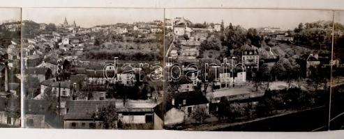 1918 Briey, Franciaország, panorámafotó, 74x11 cm /
1918 Briey, France, panorama photo