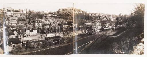 1918 Briey, Franciaország, panorámafotó, 74x11 cm /
1918 Briey, France, panorama photo