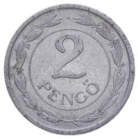 1941. 2P Al "hullámos talppal" T:2- Hungary 1941. 2 Pengő Al with different number type C:VF Huszár: 2288., Adamo P7.4