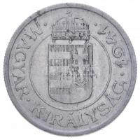 1941. 2P Al "hullámos talppal" T:2-
Hungary 1941. 2 Pengő Al with different number type C:...