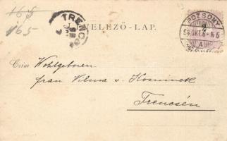 1898 Pozsony, Pressburg, Ferences zárda / Franciscan cloister (fl)