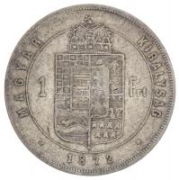 1872KB 1Ft Ag "Ferenc József / Középcímer" Körmöcbánya T:3
Hungary 1872KB 1 Forint Ag &quo...