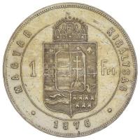 1876KB 1Ft Ag "Ferenc József / Középcímer" Körmöcbánya T:2,2-
Hungary 1876KB 1 Forint Ag &...