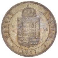 1877KB 1Ft Ag "Ferenc József / Középcímer" Körmöcbánya T:2,2-
Hungary 1877KB 1 Forint Ag &...