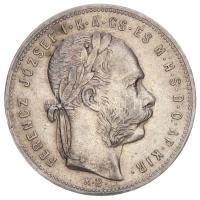 1881KB 1Ft Ag "Ferenc József / Középcímer" Körmöcbánya T:2 Hungary 1881KB 1 Forint Ag "Franz Joseph" Kremnitz C:XF Unger III.: 1464.a, Huszár: 2140., Adamo M15