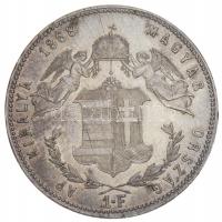 1868GYF 1Ft Ag "Ferenc József / Angyalos címer" Gyulafehérvár T:2,2-
Hungary 1868GYF 1 For...
