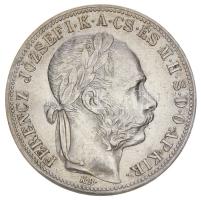 1883KB 1Ft Ag "Ferenc József / Barokk címer" Körmöcbánya T:2 Hungary 1883KB 1 Forint Ag "Franz Joseph" Kremnitz C:XF Unger III.: 1466, Huszár: 2141., Adamo M15