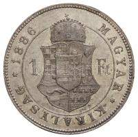 1886KB 1Ft Ag "Ferenc József / Barokk címer" Körmöcbánya T:2
Hungary 1886KB 1 Forint Ag &q...