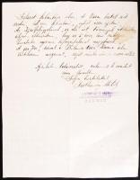 1909,1920 2 db érdekes szegedi számla: aranyműves, kazánkovács