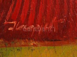 Hagyik István (1891-1958): Menyecske. Olaj, fa lemez, jelzett, keretben, 17×9 cm