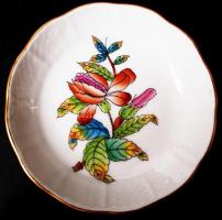 Herendi Eton mintás tálka, kézzel festett, jelzett, hibátlan, d:9 cm