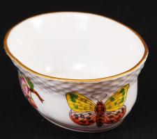 Herendi Victoria mintás tálka, matricás, jelzett, hibátlan, 9,5×7 cm