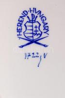 Herendi Victoria mintás tálka, matricás, jelzett, hibátlan, 9,5×7 cm