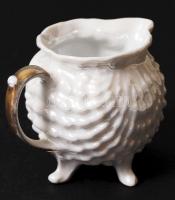 Antik tejszín kiöntő, matricás, jelzés nélkül, hibátlan, m:7 cm