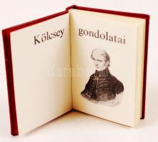 Székelyhidi Ágoston: Kölcsey gondolatai. Debrecen, 1978. Minikönyv, sorszámozott (98/1000)