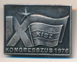 1976. "KISZ Kongresszus" fém jelvény T:2