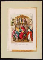 1 db II. (Kopasz) Károlyt ábrázoló rézmetszet a cca 1830-ban Milánóban kiadott Il costume antico e m...