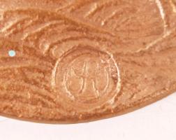 Szántó Gergely (1886-1962): Vízi kabaré 1924. Bronz plakett, jelzett, d:6,5 cm