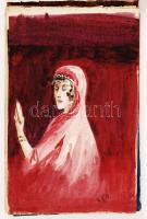 cca 1930 Huszonhét darabos füzet sok érdekes rajzzal és grafikával, festménnyel