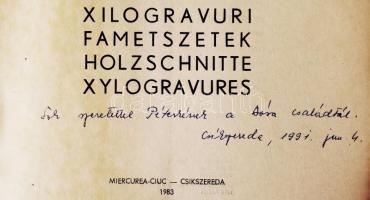 Nagy Imre:Xilogravuri Fametszetek Holzschnitte Xylogravures. Csíkszereda 1981. Néhány lap foltos